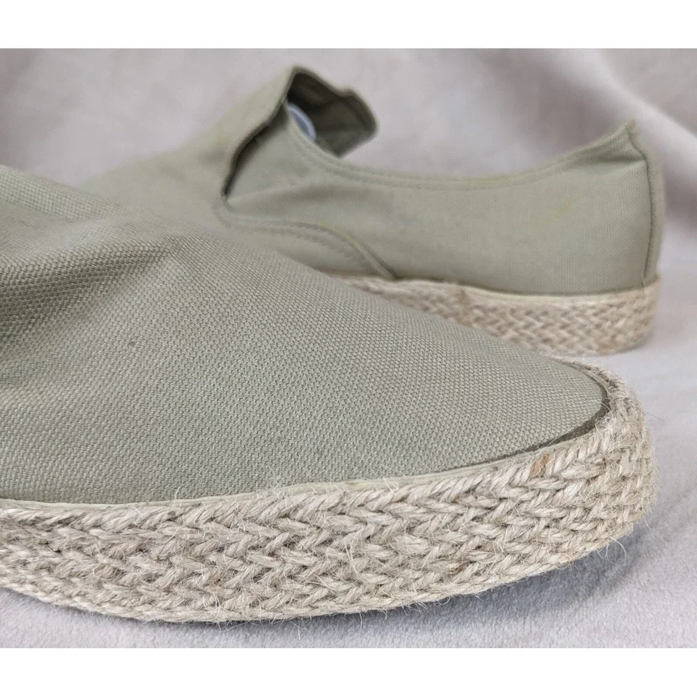 3768 10.5 270/95 Slip‎ On Hemp Wrapped Espadrilles Beige Hawaiian Boat Beach Bum
